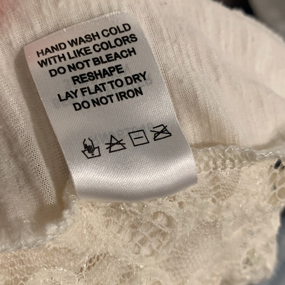 Vanity Cream Cardigan W/Pockets & Lace Back - Picture 4 of 7